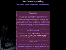 Tablet Screenshot of northernspanking.com